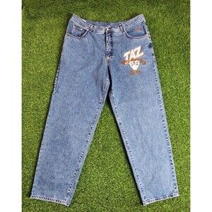 History Iceberg Jeans Mens 42 Blue Denim Pants‎ tasmanian devil Lonney Tunes Y2K